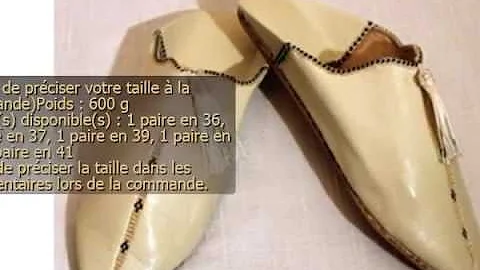 BABOUCHE MAROCAINE EN CUIR