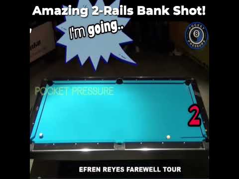 The Magician Unexpected 2 Rails Reverse Bankshot #shorts