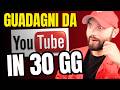 QUANTO MI PAGA YOUTUBE AL MESE CON 16 K ISCRITTI