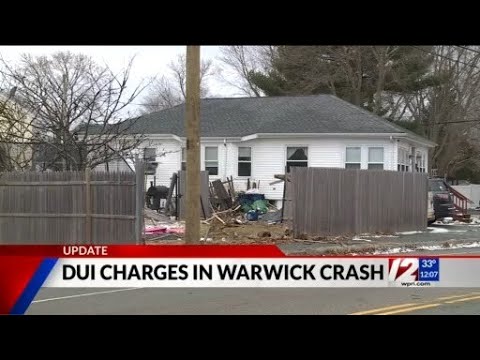 Man charged with DUI after crash into Warwick home - YouTube