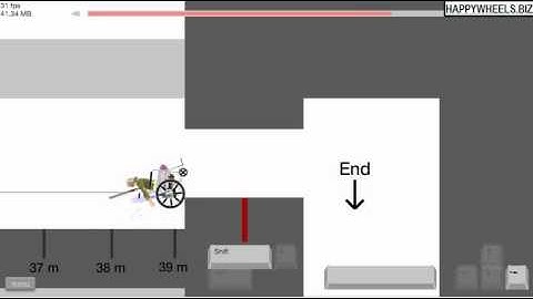 Level Distance Contest - Happy Wheels Game - Level Walkthrough