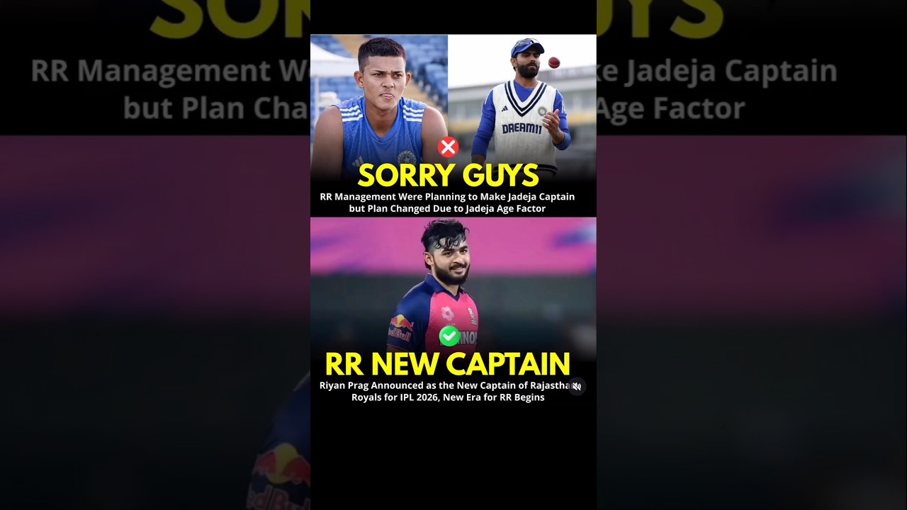 New Captain of Rajasthan Royals😱//