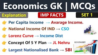 Economics Static GK | Set 1 | Economics Gk MCQs | Most Important Economics Questions |#Ssc #banking