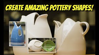 Altering Thrown Pottery Shapes - Pottery Illusion TRICKS!!