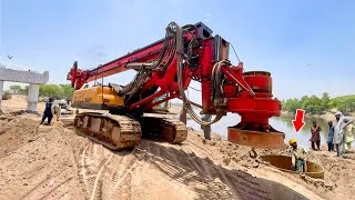 The Most Amazing Machine Operating Rotary Drilling Rig | Biggest Heavy Equipment in the World