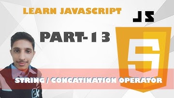 13 -  Concatination operator in JS| JavaScript tutorials for beginners in Urdu/Hindi | Yazdan Haider
