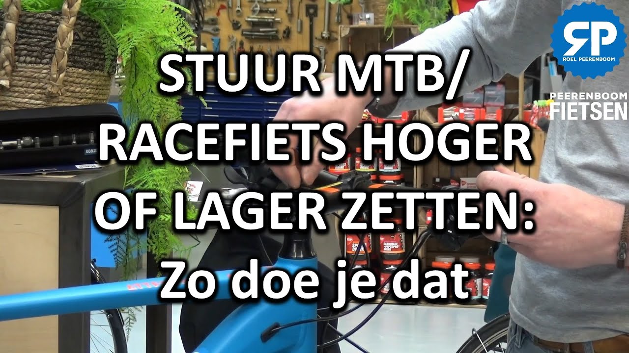 STUUR MTB/RACEFIETS HOGER LAGER ZETTEN: Zo doe je dat - YouTube