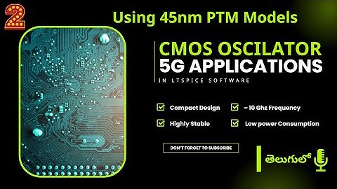 10 GHz CMOS Ring Oscillator Simulation using LTspice | VLSI Project | 45nm PTM Technology