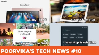 Tech News in 60 Seconds #10 - Galaxy Tab A8 | Google Nest Hub | Instagram Profile Grid| Whatsapp screenshot 5