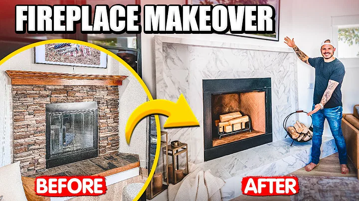 Transforming an Outdated Fireplace with a Modern Makeover