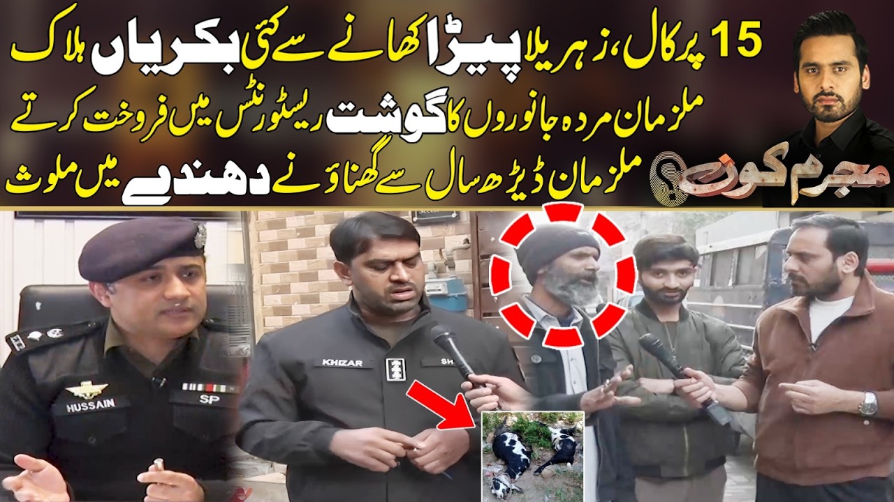 Murda Gosht Bechnay Walon Ko Police Nay Pakar Liya ,, Hoshruba Inkashafaat | Mujrim Kon
