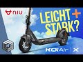 NIU KQi Air | X: Ultraleichter E-Scooter aus Carbon im XXL Test (REVIEW)