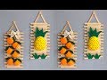 DIY wall decor | Popsicle stick crafts ideas | Hiasan dinding dari stik es krim dan kain flanel