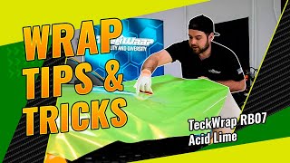 Install advises and tips from TeckWrap UK (TeckWrap Acid Lime RB07)