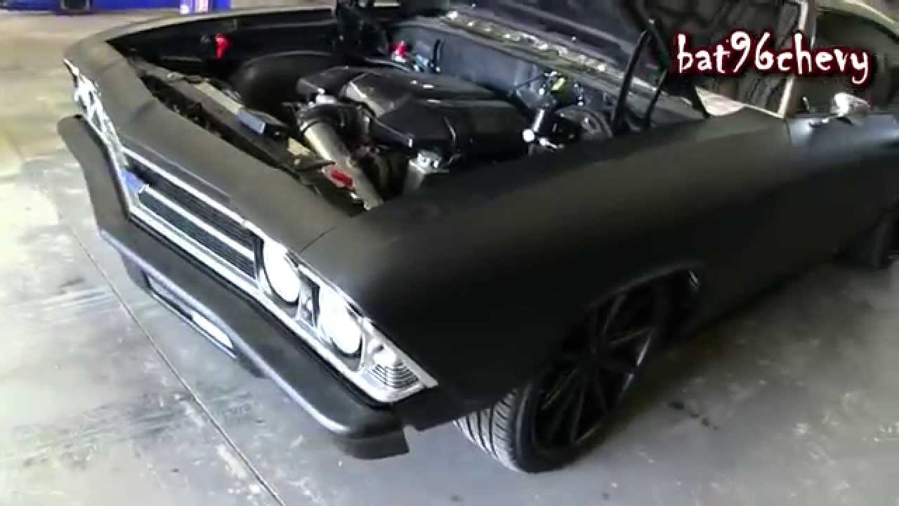 Ultimate Audio Cam Newton S Flat Black 1969 Chevelle W Ls3 Custom Trunk Hd