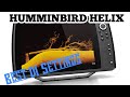 Best di settings  humminbird helix tips for down imaging