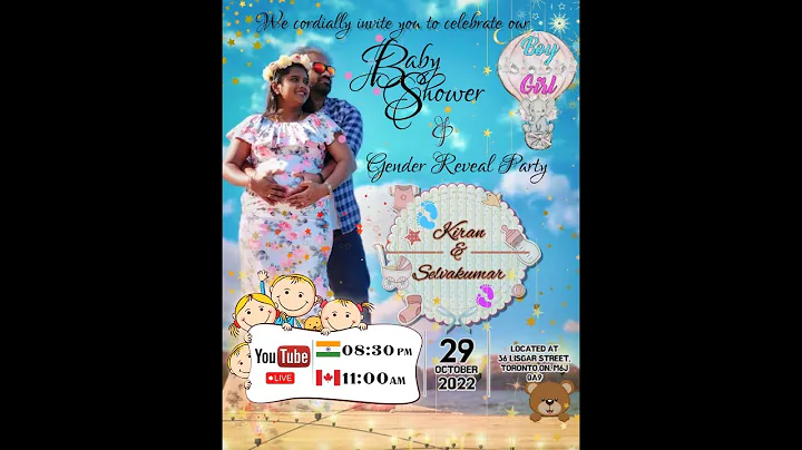 Baby Shower & Gender Reveal of Kiran & Selva #BoyOrGirl #genderreveal #babyshower
