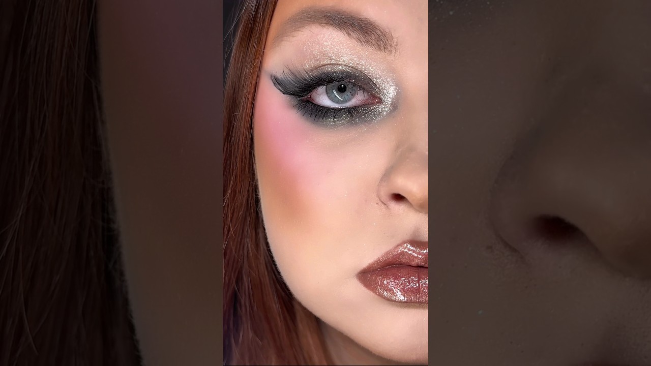 Grunge glitter makeup tutorial🖤✨ 