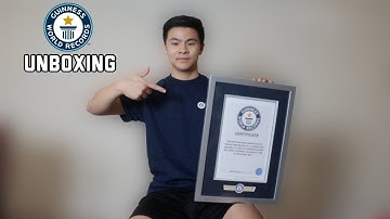 Guinness World Records Certificate Unboxing