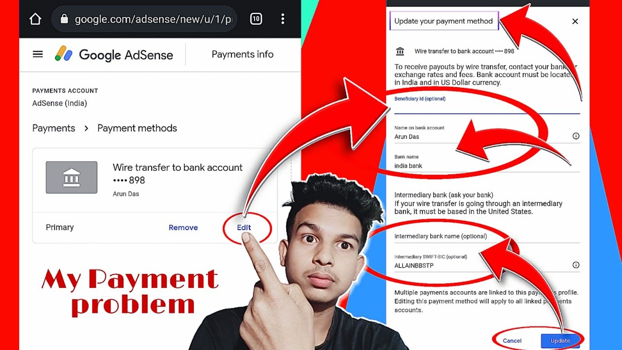 Update Your Payment Method Intermediary SWIFT BIC optional Update Your Payment Method Intermediary SWIFT BIC optional