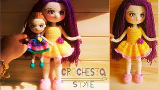 عروسه كروشيه اميجرومي / how to crochet amigurumi doll