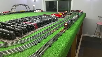 marx train room / scraping the center rail