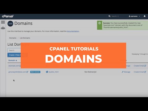 Video: Wie füge ich cPanel mehrere Domänen hinzu?