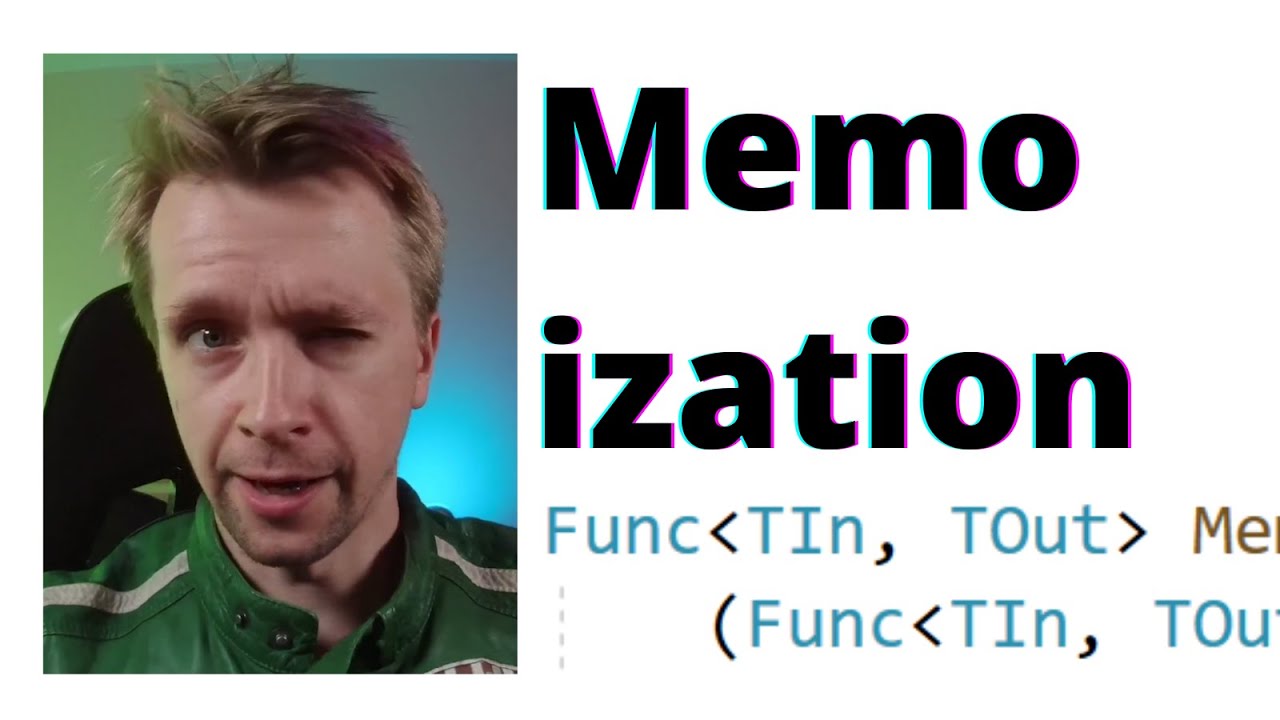 minaturka filmiku na Youtube : Memoization w JavaScript i w C# z Asynchronicznością