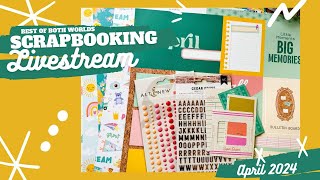 LIVE: Row Composition with Stencils -  April 2024 Best of Both Worlds Scrapbooking Kit