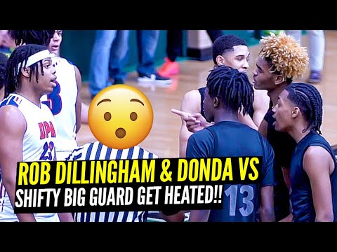 Rob Dillingham & Donda vs Shifty Big Guard GET HEATED!! Both Teams went at it!!