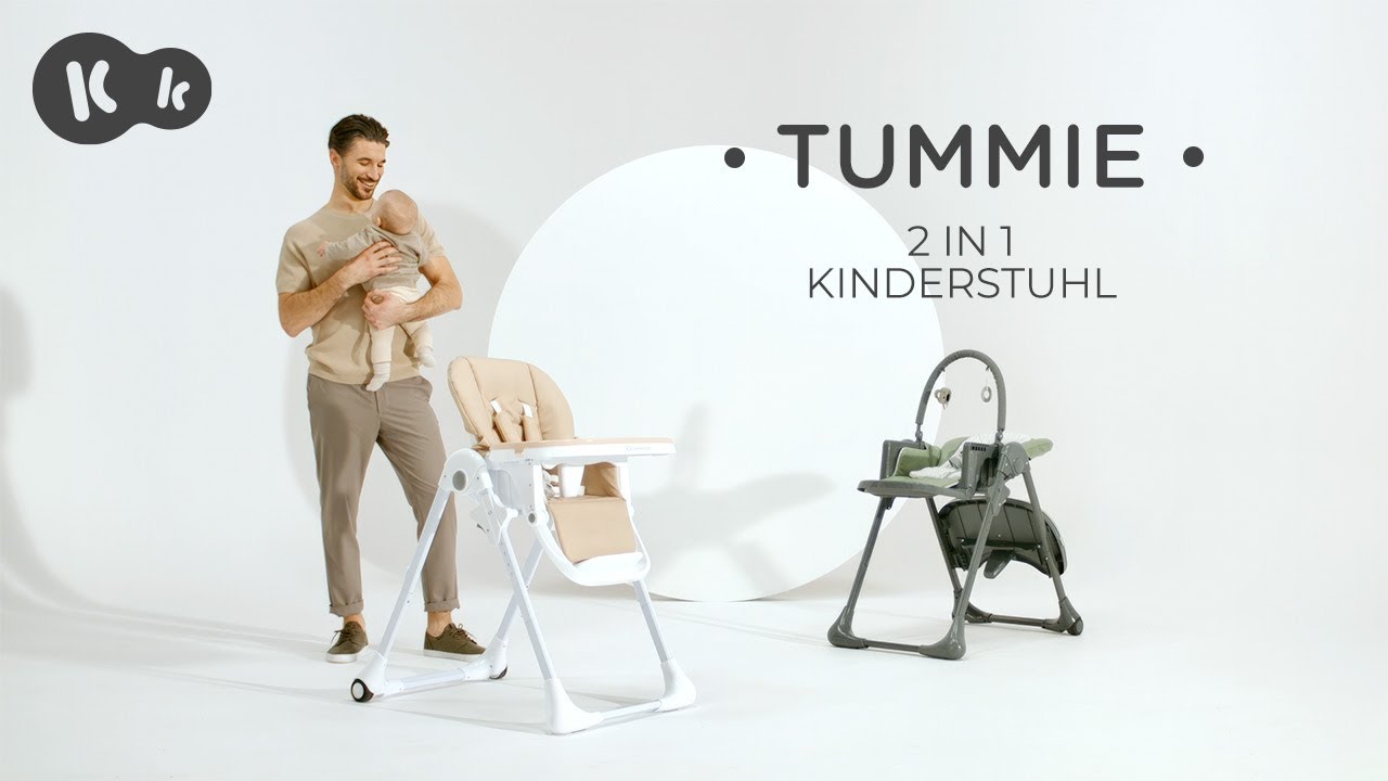 Kinderkraft TUMMIE – Kinderhochstuhl 2-in-1 | die ideale Lösung für die Kleinen!