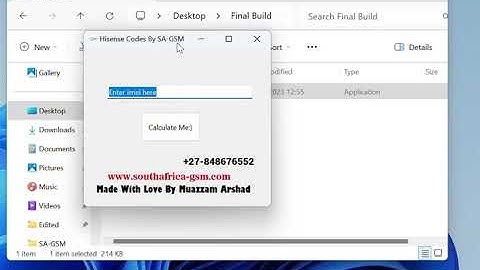 How to get code to Unlock network on all Hisense