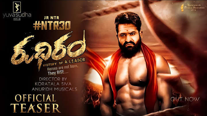 RUDHIRAM - NTR Intro First Look Teaser|Rudhiram Official Teaser|NTR30 Teaser|NTR Trailer|NTR|Anuridh