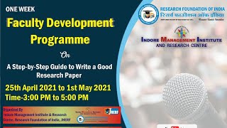 Day-6 FACULTY DEVELOPMENT PROGRAMME (IMIRC)