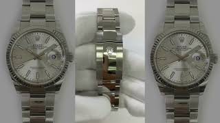 2022 Rolex Datejust 36Mm Steel Silver Dial Oyster Bracelet 126234
