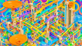 Marble Run Race ASMR Rollercoaster ADHD Minds Finding Gentle Escape Through Visual Calm