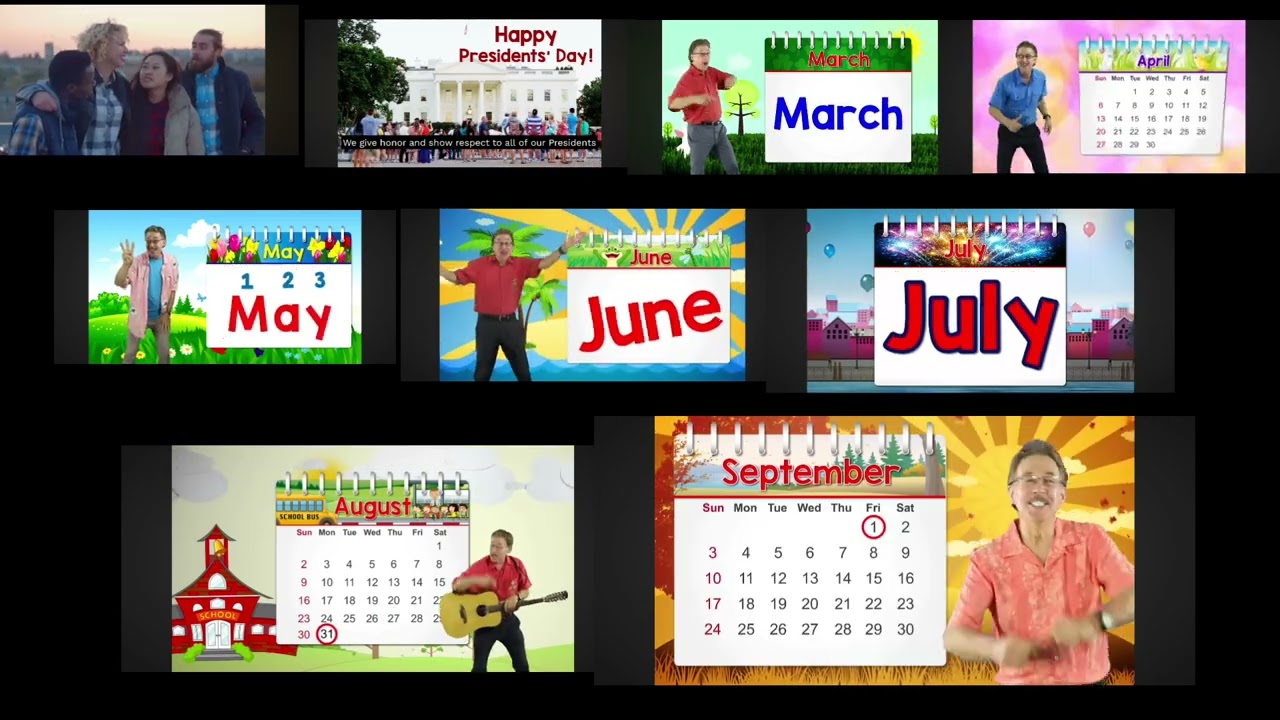 January February March April May June July August September Same Time 9 