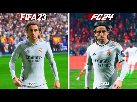 FIFA 23 vs EA FC 24 - Details and Physics Comparison