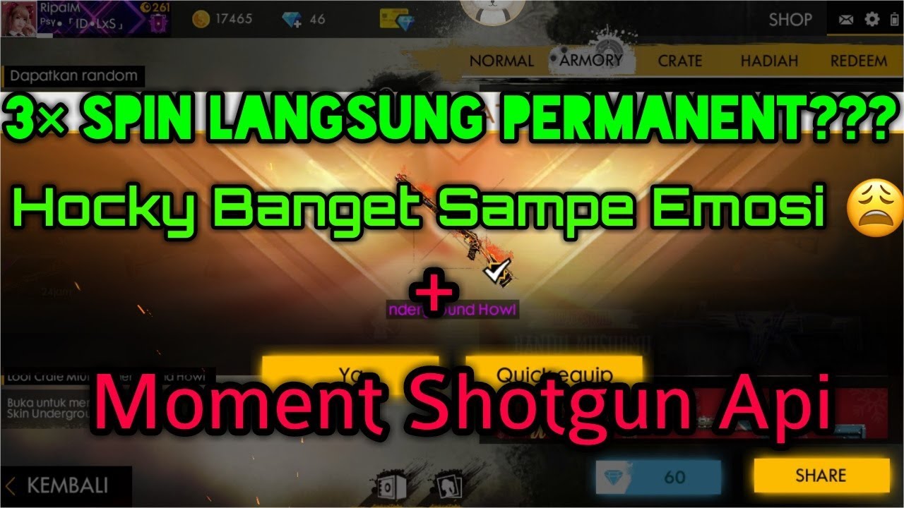 DAPET SHOTGUN API PERMANENT MIMPI APA GUE SEMALEM GARENA