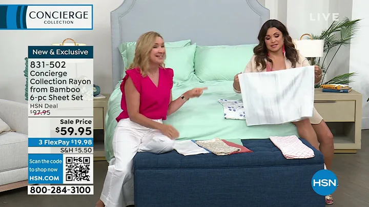 Concierge Collection Rayon From Bamboo 6piece Sheet Set