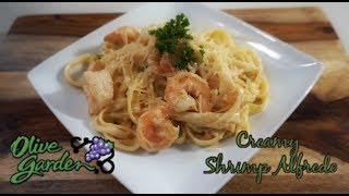 Olive Garden Creamy Shrimp Alfredo | COPYCAT RESTAURANT RECIPES