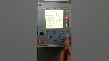 How to check Earth-Fault protection setting in ABB REF615 RELAY #trending #electrical #shorts#video