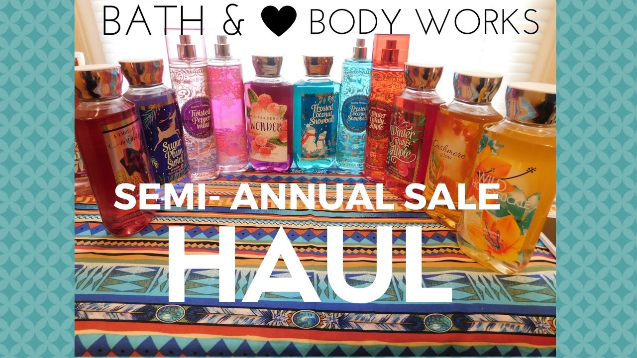 Bath Body Works Semi Annual Sale Seasonal Holiday Scent Haul