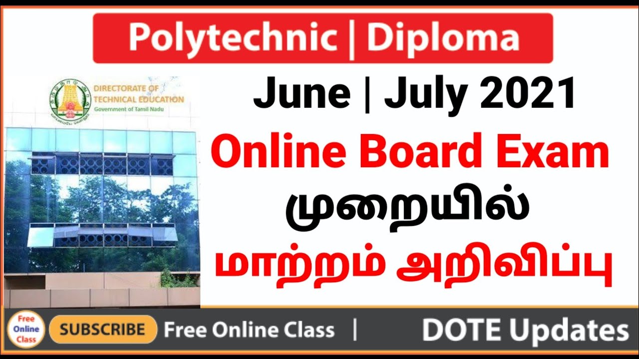 DOTE Update | Polytechnic Online Board June - July 2021 | New Despatch Instructions | Diploma