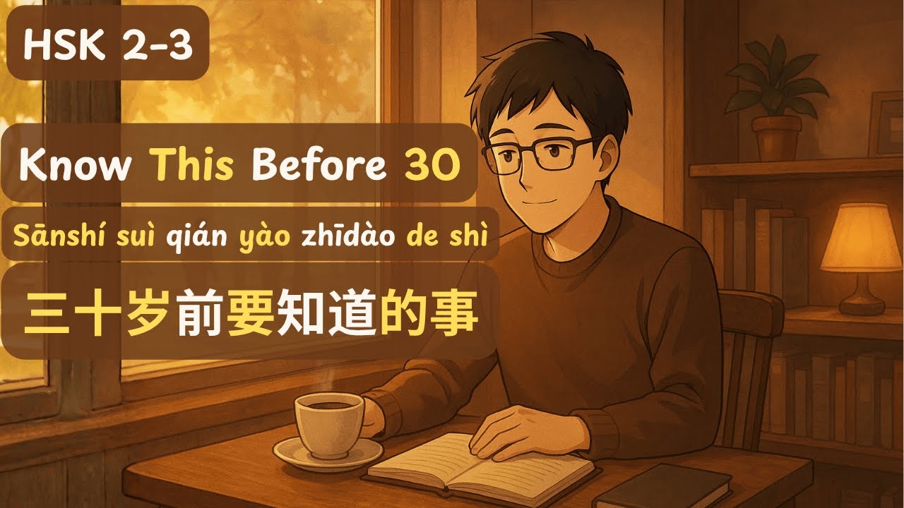 Know This Before 30 | 三十岁前要知道的事 - Sānshí suì qián yào zhīdào de shì |Easy Chinese Podcast |HSK 2 - 3