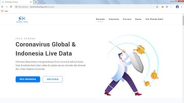 Website Informasi data terbaru mengenai kasus Virus Corona atau COVID-19 di seluruh dunia