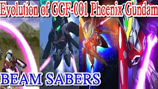 SDガンダム ジージェネレーション シリーズ フェニックスガンダム Phoenix Gundam 鳳凰鋼彈 ビーム サーベル 進化の歴史 進化軌跡 Evolution of Gundam ガンダム