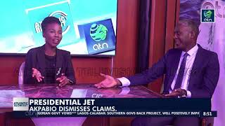 PRESIDENTIAL JET: Akpabio dismisses claims.