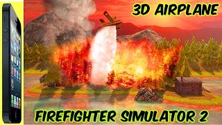 3D Airplane Firefighter Simulator 2 Gameplay - iOS iPHONE HD screenshot 5