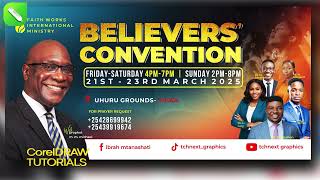 How to Design a Church Event Banner in CorelDRAW Believers Convention 2025 I CorelDRAW Tutorial